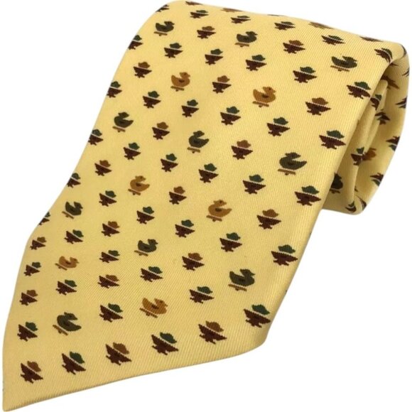 237133BR (S1) Hermes Tie Multicolor Silk